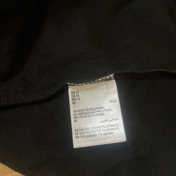 NEW NWT JM Collection Medium Sparkly Silver Black Formal Blouse Shirt Top Dinner - Picture 10 of 11